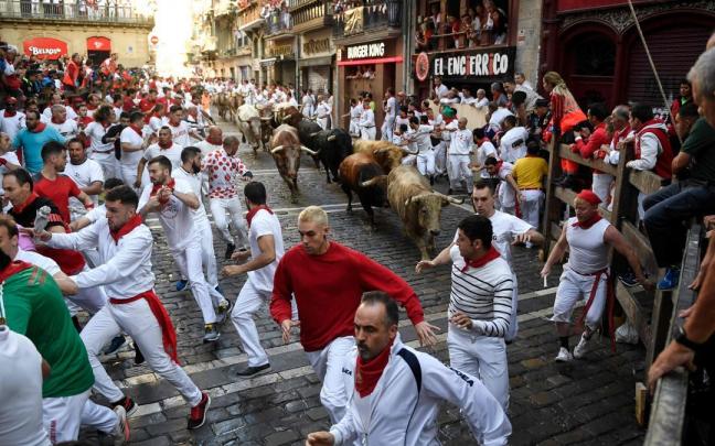 Las imágenes del primer encierro de San Fermín