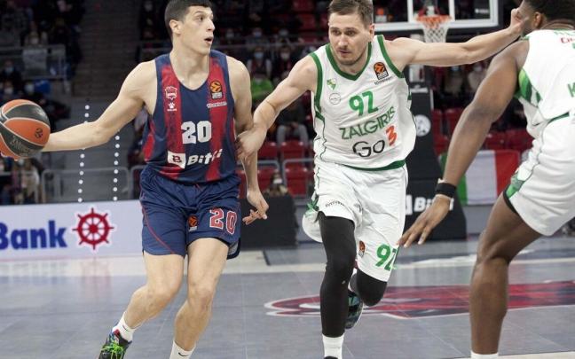 Simone Fontecchio, durante un partido de esta temporada