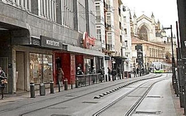 La calle General Álava de Vitoria.