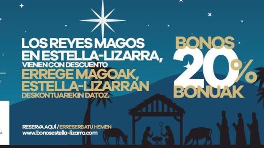 Los Reyes vienen con descuentos a Estella-Lizarra.