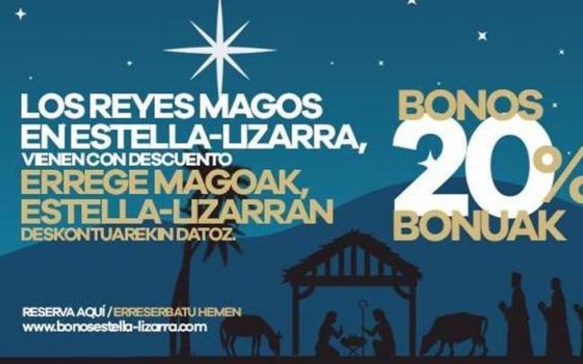 Los Reyes vienen con descuentos a Estella-Lizarra.