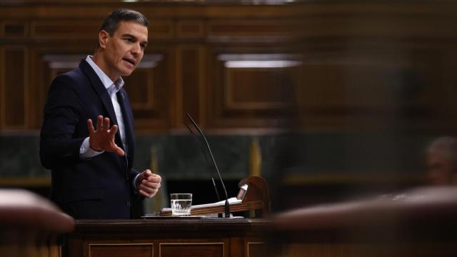 Pedro S&aacute;nchez durante una intervenci&oacute;n en un pleno del Congreso.
