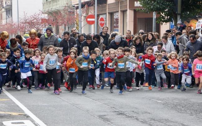 San Silvestre txiki en Estella-Lizarra.