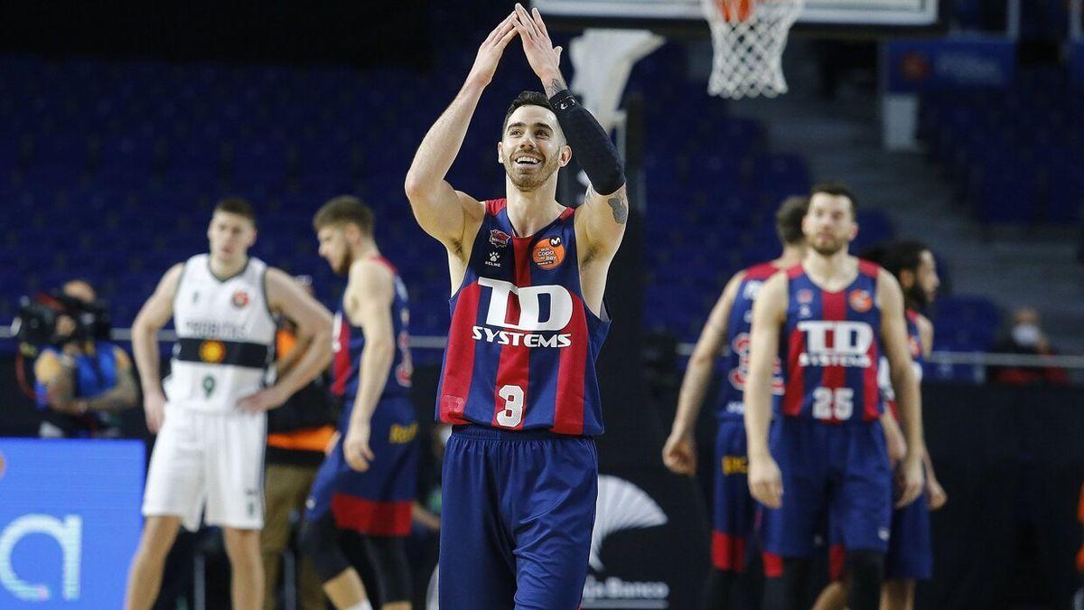 Vildoza se lamenta en un partido con el Baskonia de su primera etapa