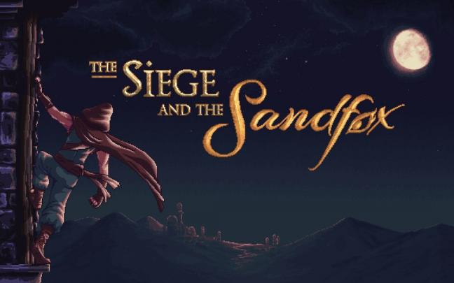 Logo del videojuego "The Siege and the Sandfox". Logo del videojuego "The Siege and the Sandfox".