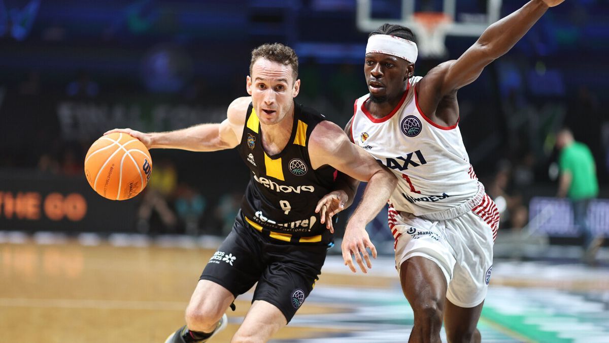 Marcelinho Huertas, durante el partido ante el Baxi Manresa de la Basketbal Champions League