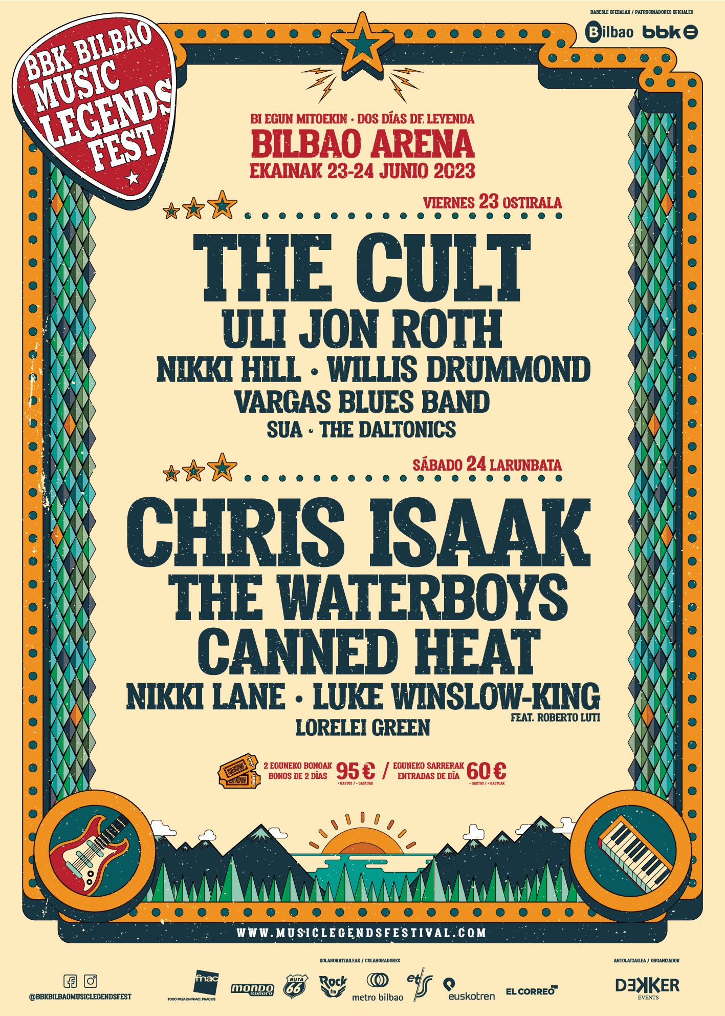 Cartel del BBK Bilbao Music Legends Fest