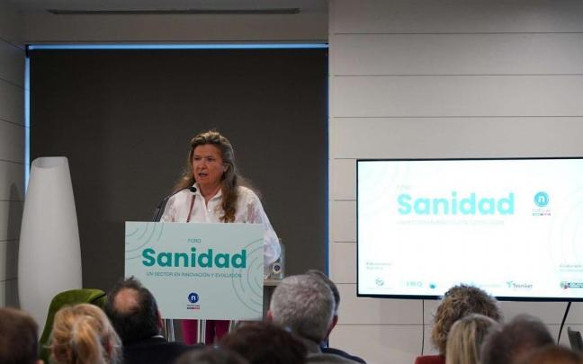 Sagardui, durante su exposici&oacute;n en el foro sanitario organizado por el Grupo Noticias.