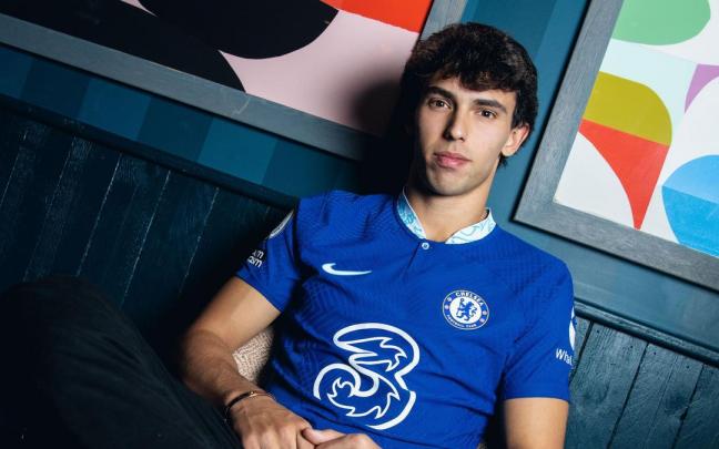 Joao Félix, con la camiseta del Chelsea.