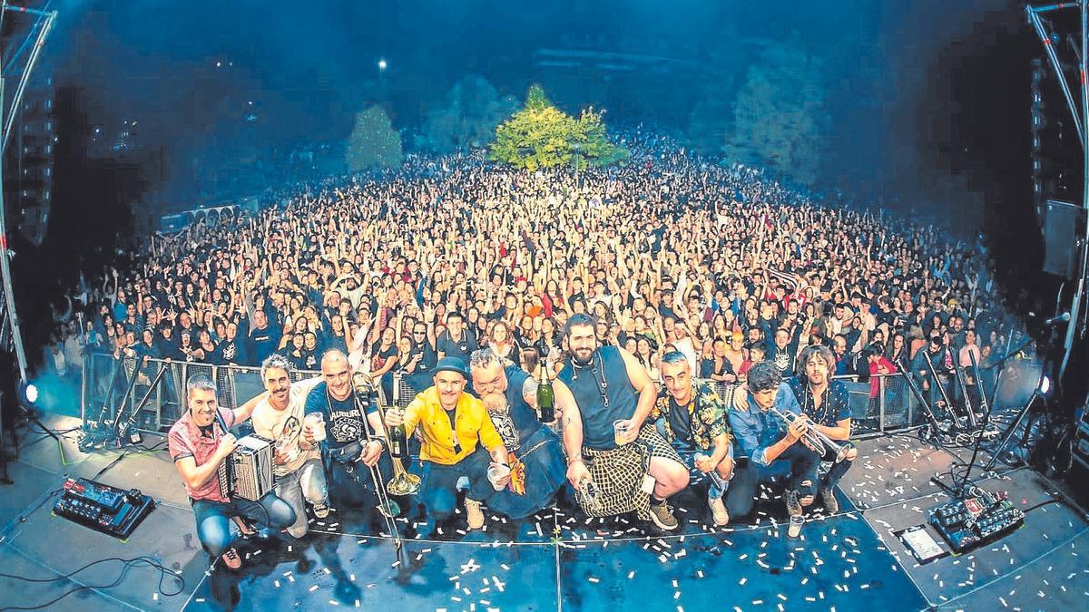 Último concierto de la gira, en Galdakao (Bizkaia).