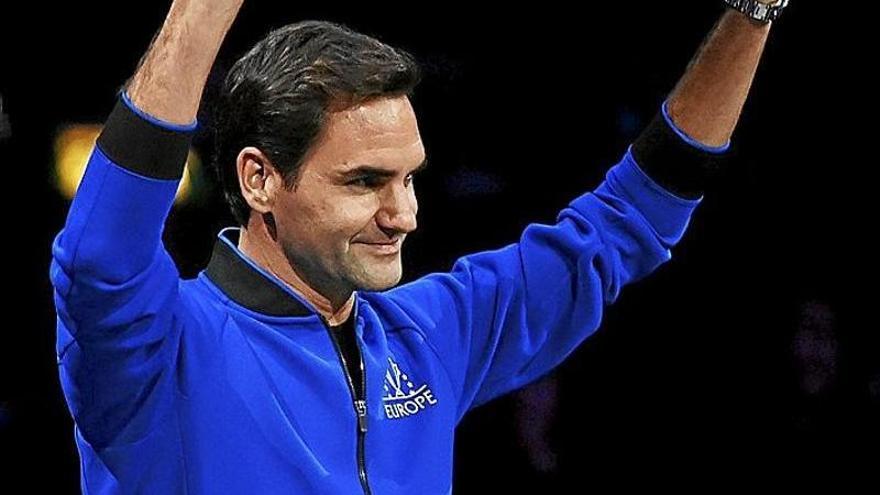 Roger Federer, en el partido de despedida como profesional en el O2 de Londres en septiembre.