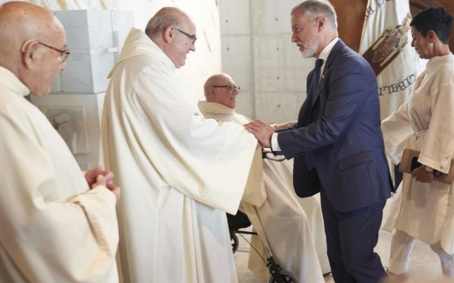 Despedida a los monjes benedictinos de Estíbaliz Despedida a los monjes benedictinos de Estíbaliz