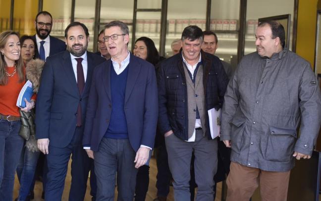 Feijóo, durante su visita este miércoles a Cuenca. Feijóo, durante su visita este miércoles a Cuenca.