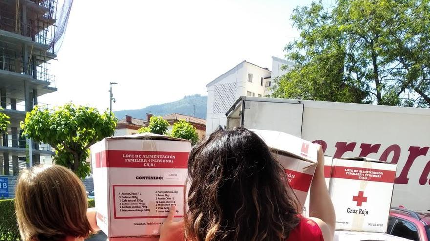 Voluntarios de Cruz Roja.