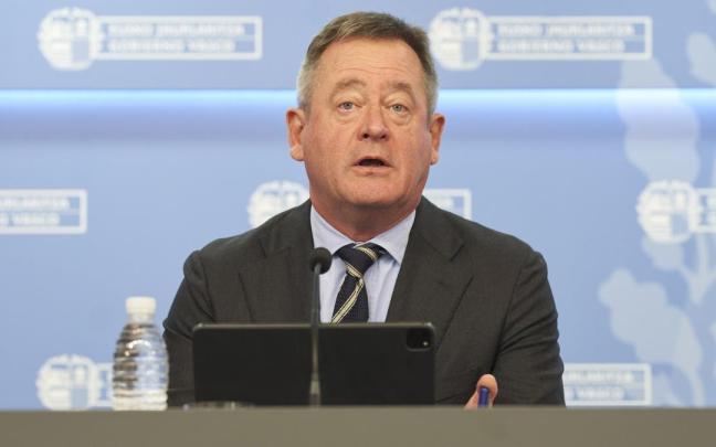 El consejero de Cultura y portavoz del Gobierno vasco, Bingen Zupiria, en una comparecencia anterior.