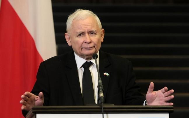 El l&iacute;der de Ley y Justicia, Jaroslaw Kaczynski.