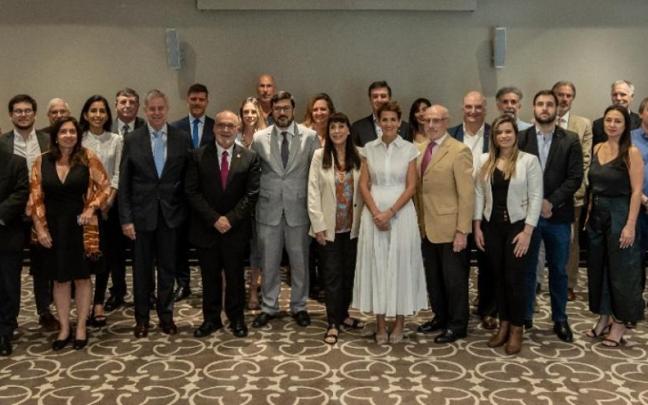 Chivite con los empresarios Chivite con los empresarios