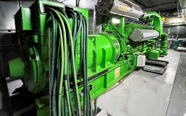 Planta de cogeneración instalada en el Hospital Universitario de Navarra.