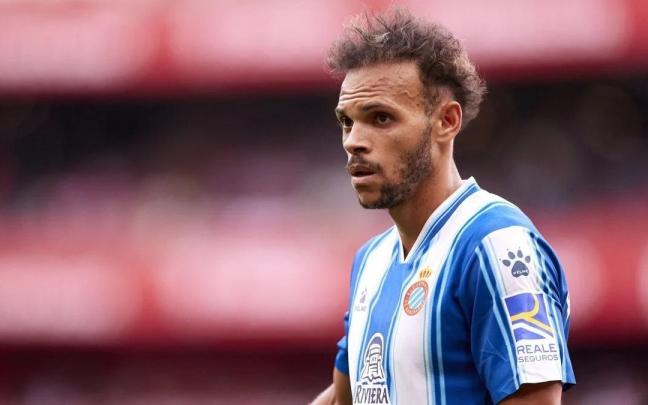 Braithwaite, durante un partido con la camiseta del Espanyol.
