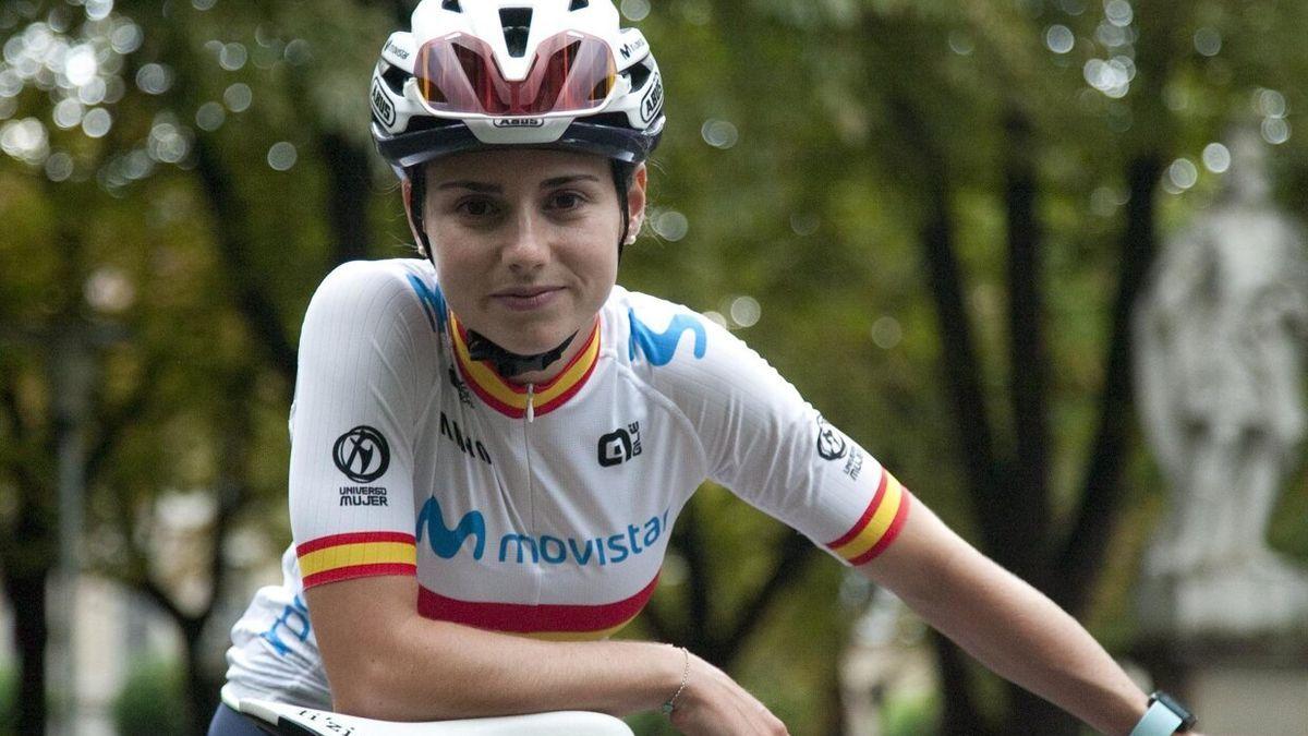 Lourdes Oyarbide, ciclista del Movistar Team