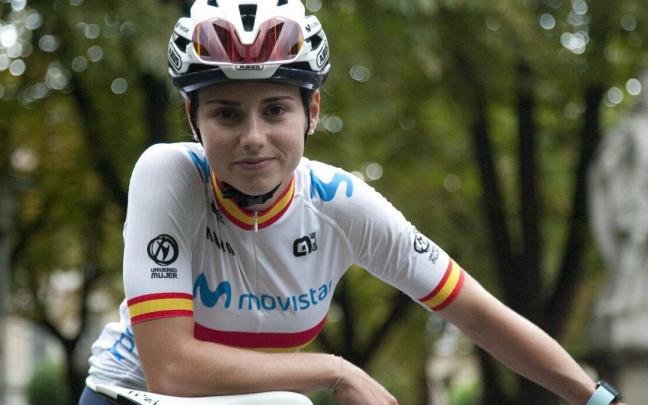 Lourdes Oyarbide, ciclista del Movistar Team
