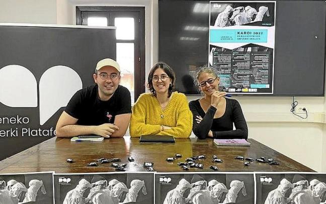 Zubia, Castañeda eta Pagalday, aurkezpenean. | ARGAZKIA: DAP Zubia, Castañeda eta Pagalday, aurkezpenean. | ARGAZKIA: DAP