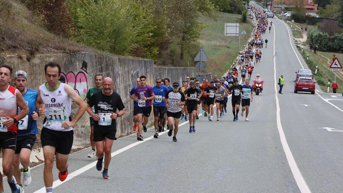El marido de Verdeliss, participante en la Zubiri-Pamplona.