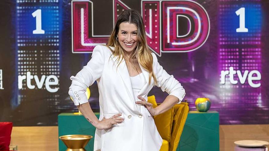 Eva Soriano en la presentación de la tercera temporada de La Noche D.