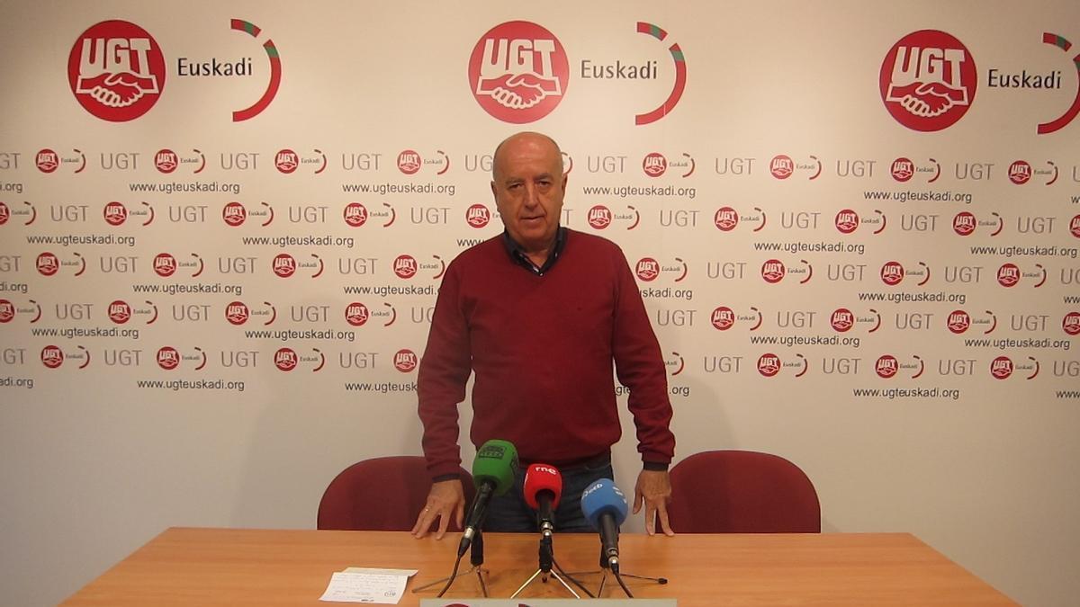 El secretario general de UGT Euskadi, Raúl Arza.