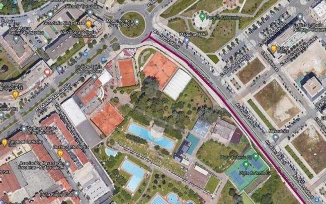 Mapa de la zona afectada por la prueba deportiva Mapa de la zona afectada por la prueba deportiva