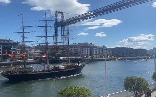 El buque escuela ‘Georg Stage’ llega a Bilbao El buque escuela ‘Georg Stage’ llega a Bilbao