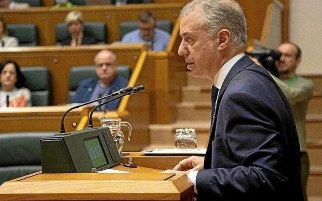 El lehendakari, Iñigo Urkullu, durante una intervención en el Parlamento vasco. El lehendakari, Iñigo Urkullu, durante una intervención en el Parlamento vasco.