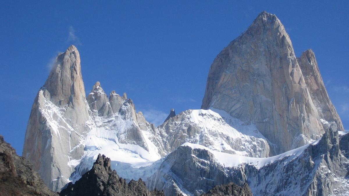 El pico Fitz Roy, en la Patagonia