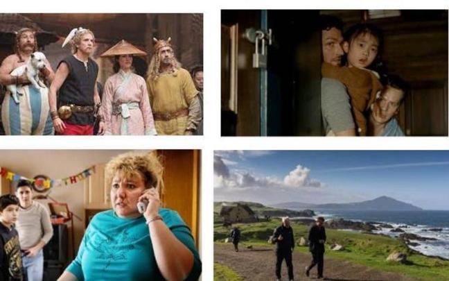 &lsquo;Almas en pena en Inisherin&rsquo;, &lsquo;Ast&eacute;rix y Ob&eacute;lix y el reino medio&rsquo;, &lsquo;Llaman a la puerta&rsquo; y &lsquo;Rabiye Kurnaz VS. George W. Bush&rsquo;. Fotos: N.G.