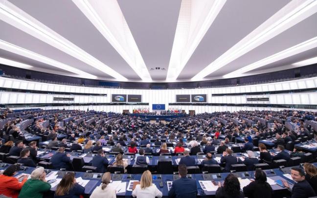 Vista del Parlamento Europeo en Estrasburgo Vista del Parlamento Europeo en Estrasburgo