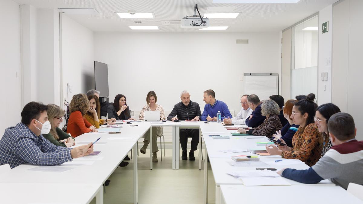 Un momento de la reunión de la Mesa Sectorial de Salud.