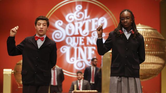 Imagen del sorteo de la Loter&iacute;a de Navidad.