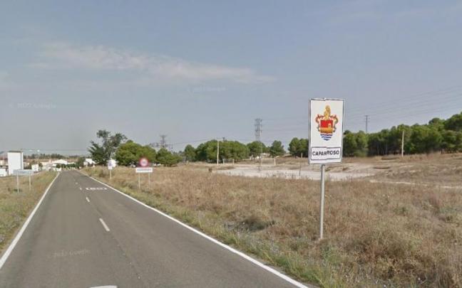Carretera NA-128, en las proximidades del campo de fútbol. Carretera NA-128, en las proximidades del campo de fútbol.