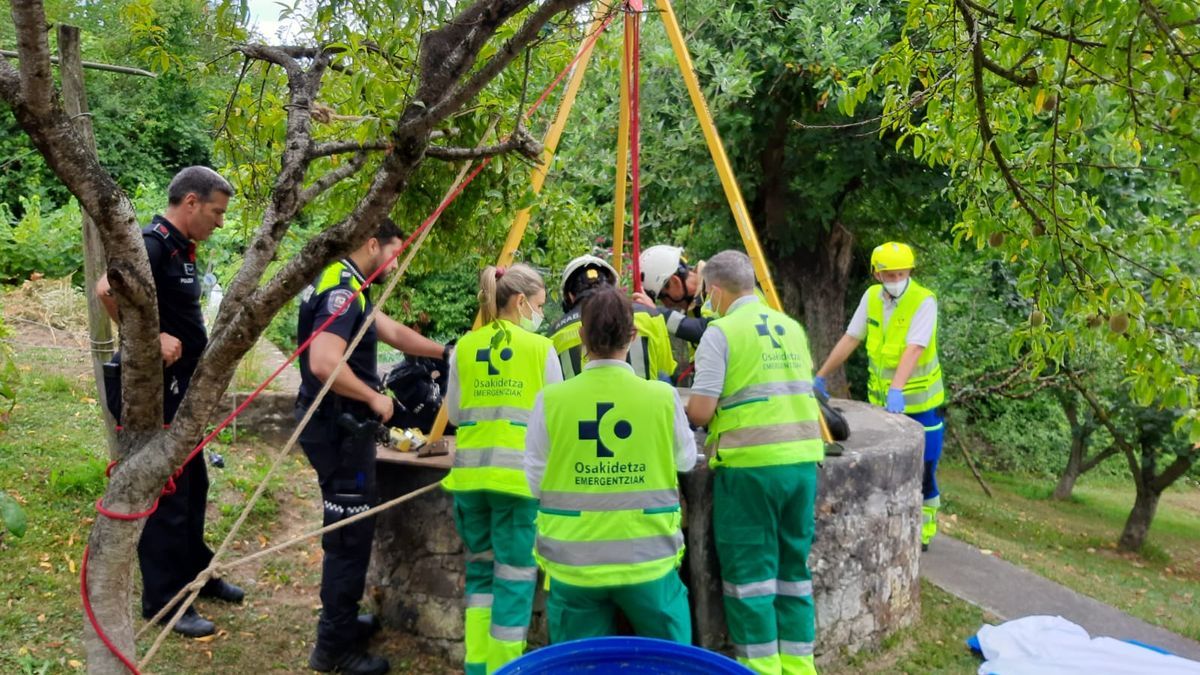 Rescate de un hombre en Amurrio.