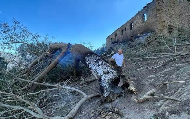M&aacute;s de 500 hect&aacute;reas quemadas en el incendio de Balmaseda.