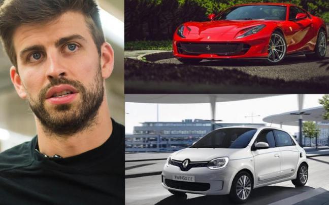 Gerard Piqué, el Ferrari y el Twingo. Gerard Piqué, el Ferrari y el Twingo.