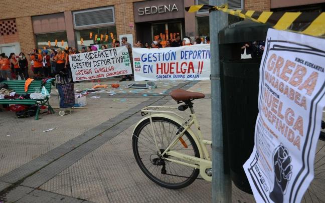 Una concentración de las plantillas de gestión deportiva, en octubre. Una concentración de las plantillas de gestión deportiva, en octubre.