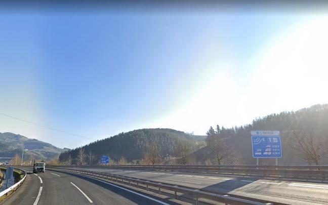 Carretera A-636 a su paso por Ormaiztegi
