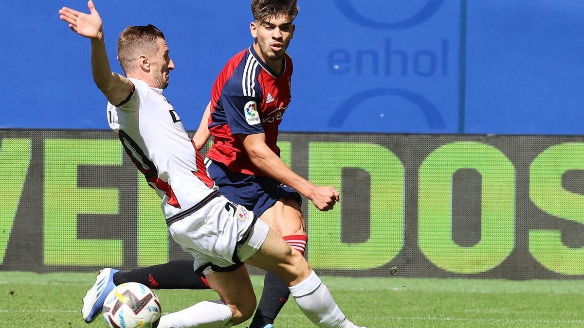 Abde, en su debut como jugador de Osasuna.