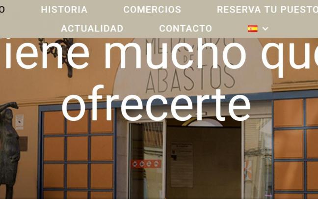 Portada de la nueva página web del mercado de abastos de Tudela Portada de la nueva página web del mercado de abastos de Tudela