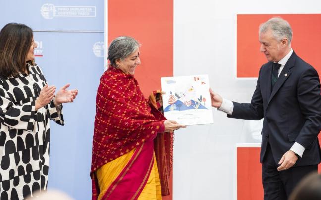 Vandana Shiva recibe el Premio Ignacio Ellacur&iacute;a 2022.