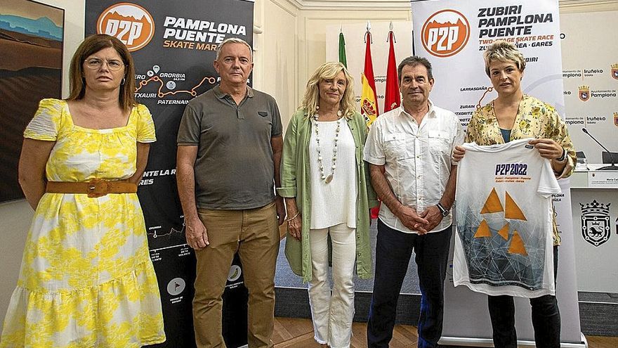 De izquierda a dercha: Miriam Arraiza, Pedro Sarasíbar, María Caballero, Primitivo Sánchez y Arantxa Blanco. | FOTO: PATXI CASCANTE