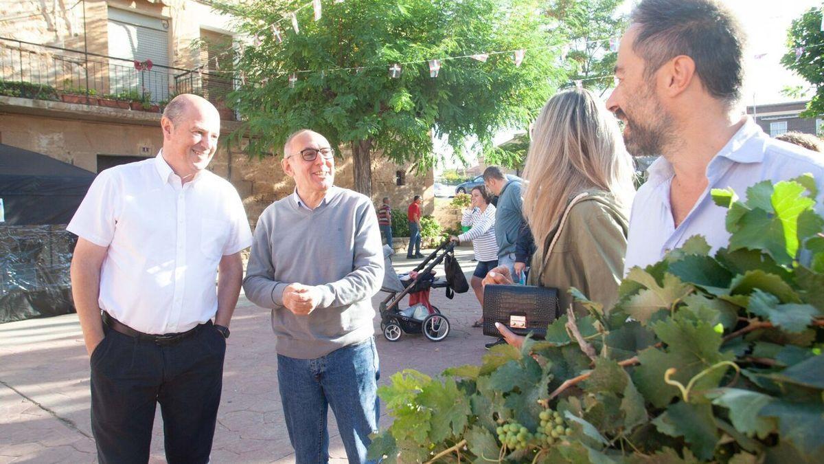 Ramiro González disfruta de la Fiesta de la Vendimia en Lanciego