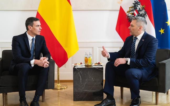 Sánchez y el canciller austríaco prometen avanzar en el Pacto de Asilo pese a las discrepancias.