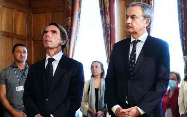 Los expresidentes españoles José María Aznar y José Luis Rodríguez Zapatero Los expresidentes españoles José María Aznar y José Luis Rodríguez Zapatero